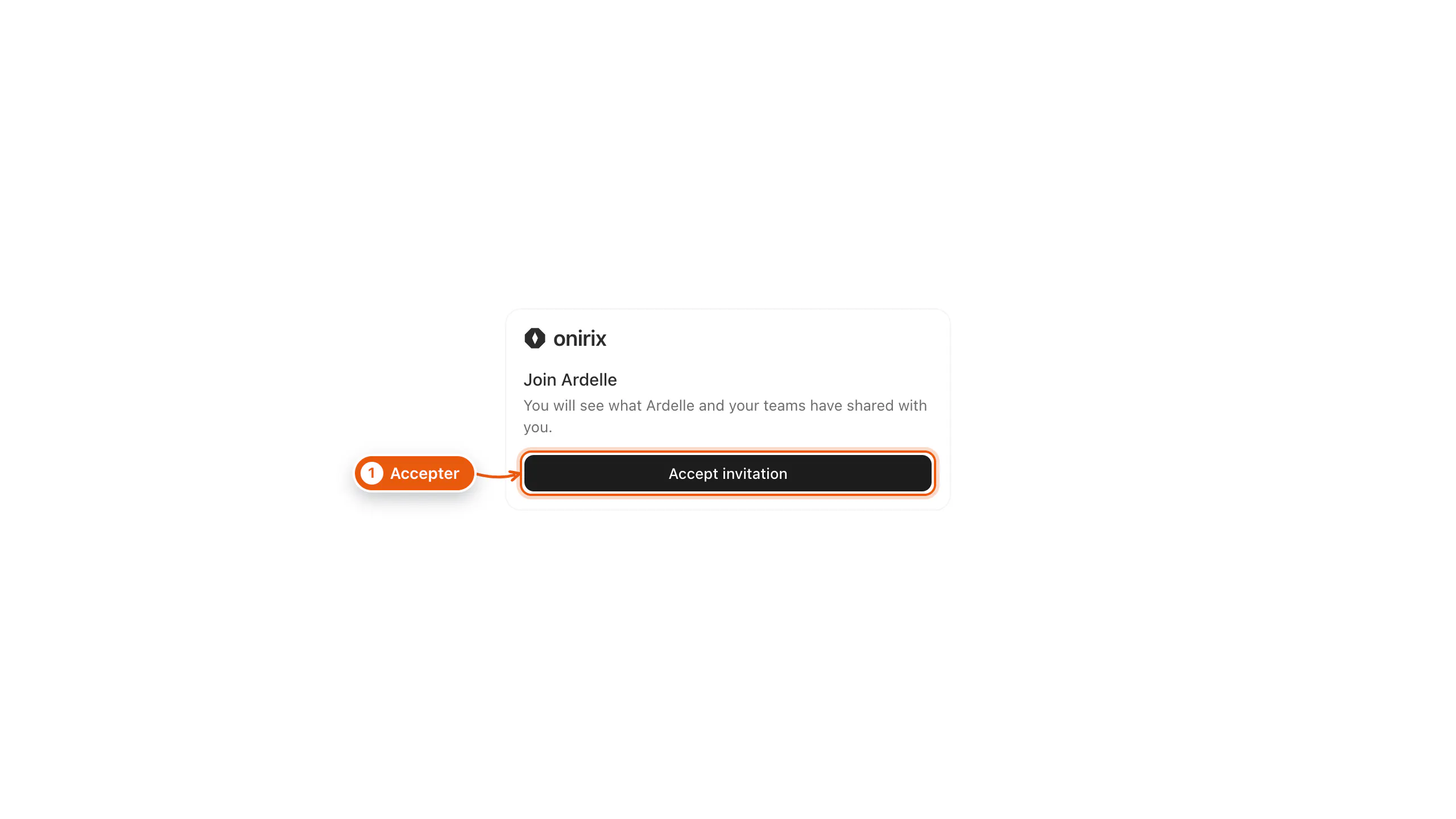 L'acceptation de l'invitation